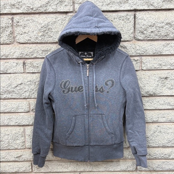 Guess Jackets & Blazers - Guess Women's Charcoal Bomber Jacket